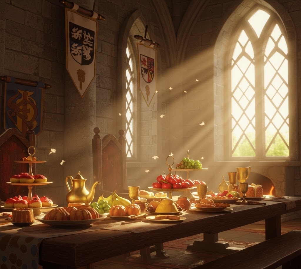 Uczta w zamku rycerskim